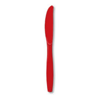 Plastic Knives Apple Red (24 ct)