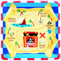 Pirate's Treasure Plates - 7" (8 ct)